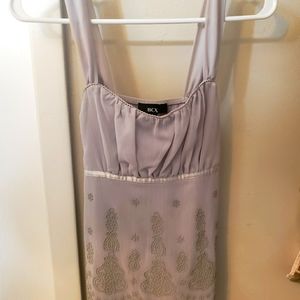 Gray dressy top